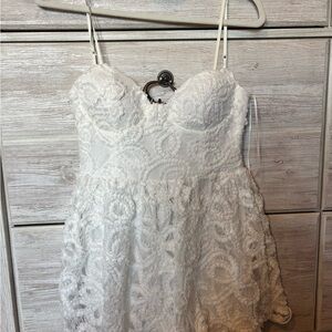 Elegant White Lace Romper